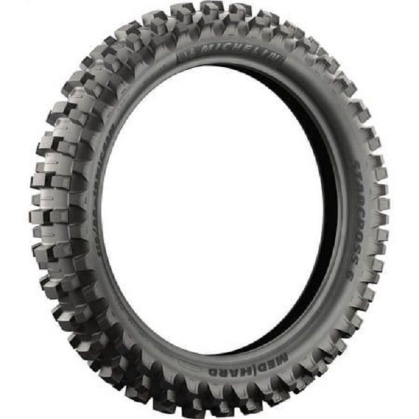 Motorcycle tire studding guide.